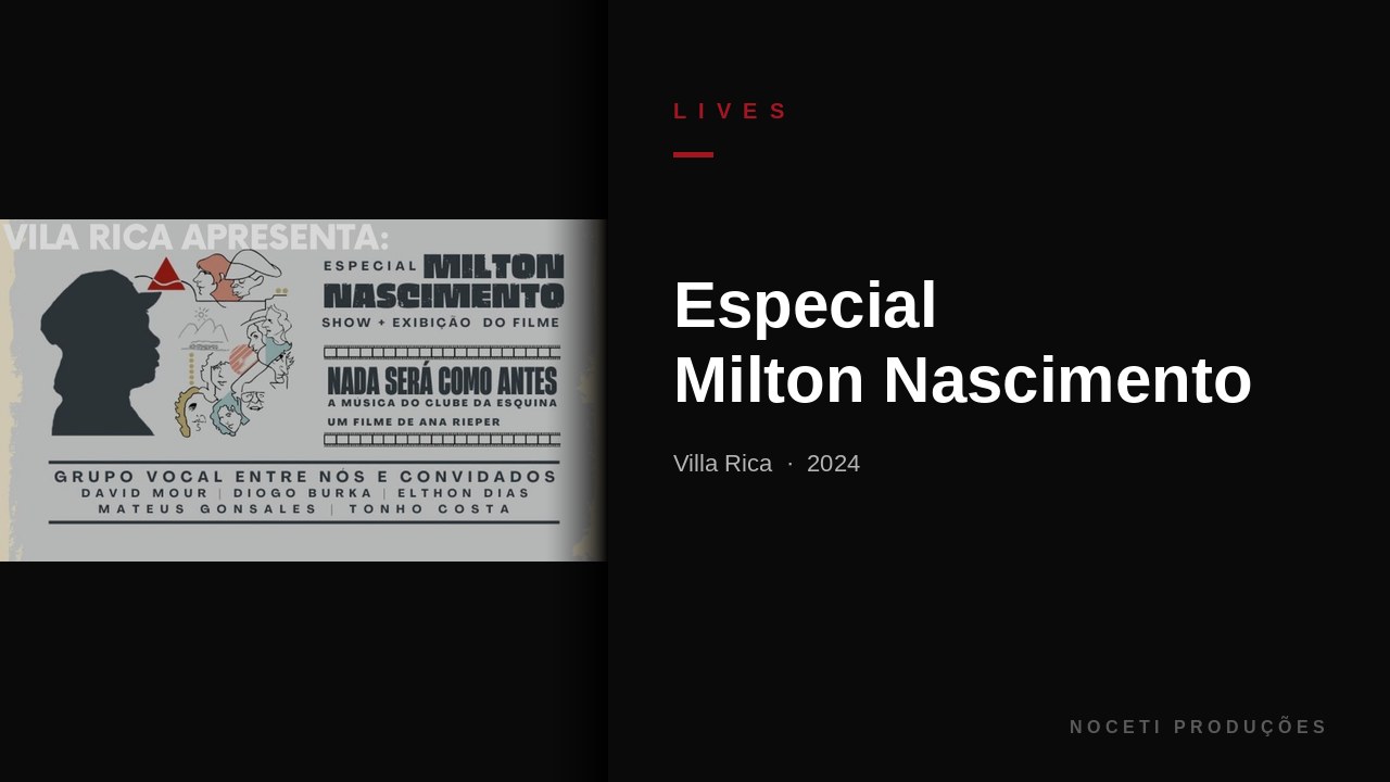 Especial Milton Nascimento